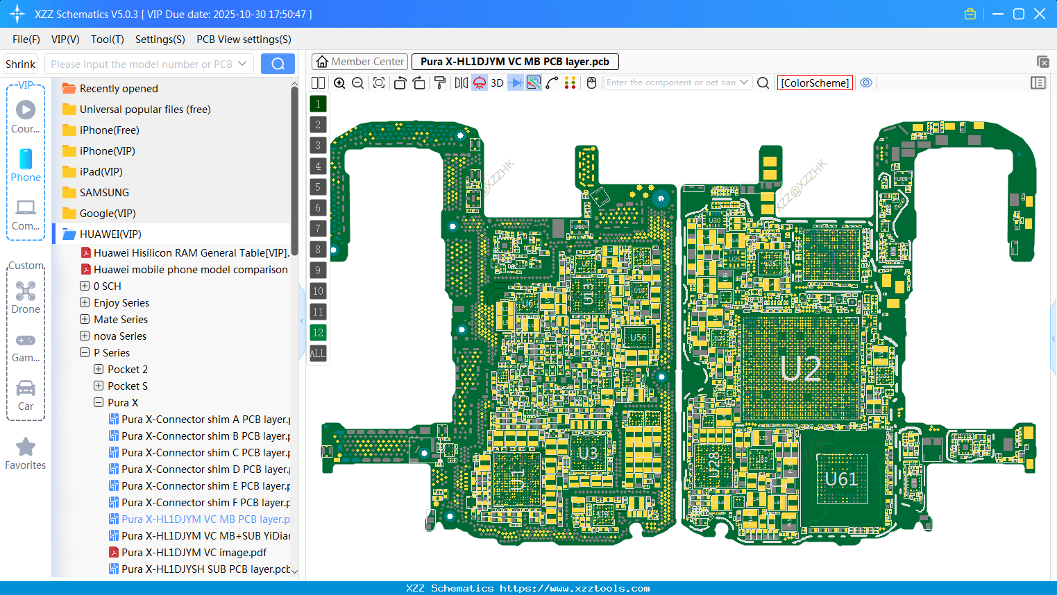 Pura X-HL1DJYM VC MB PCB Layer